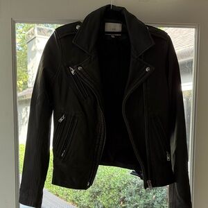 iro washed black leather jacket!! perfect condition